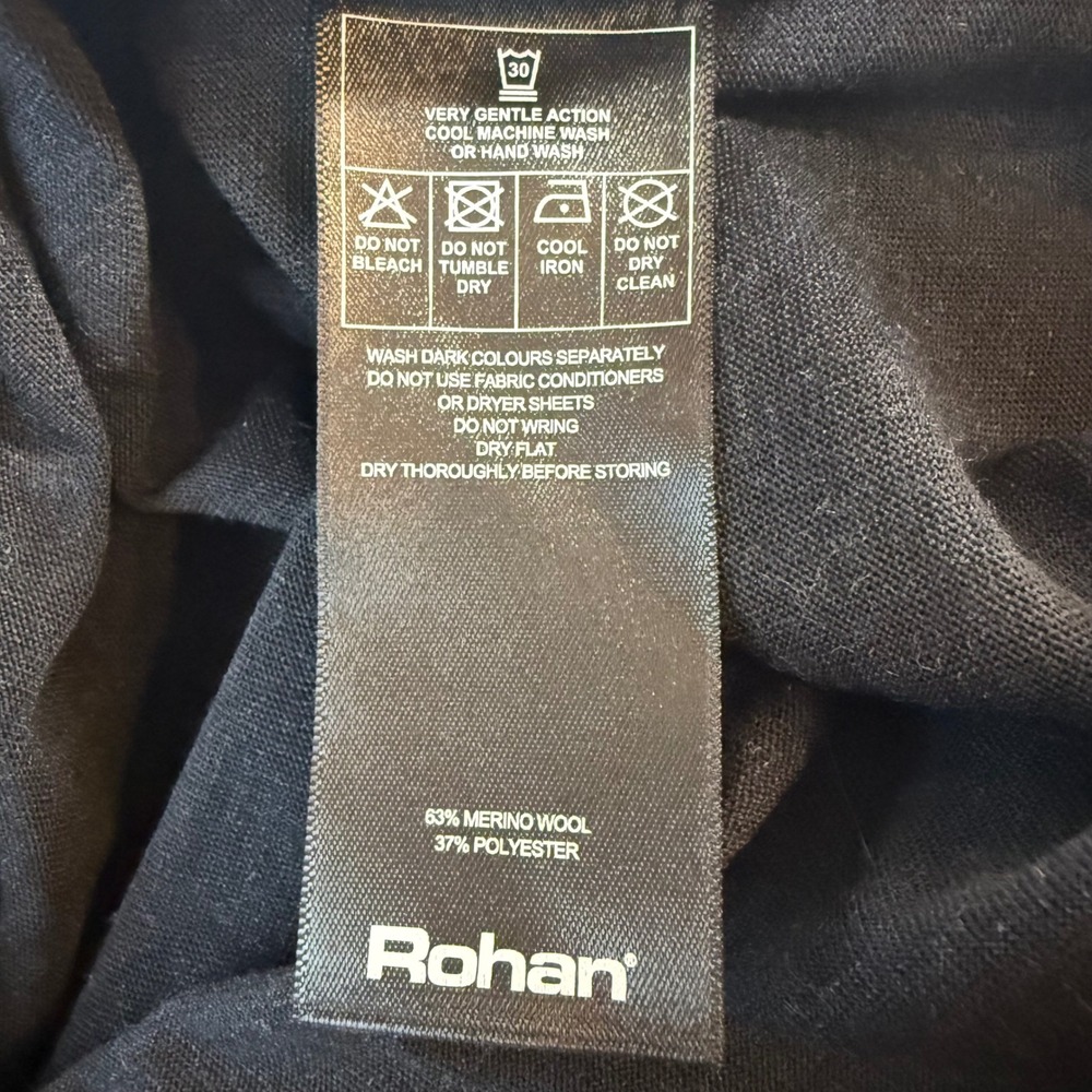 Rohan Merino Union 150 Polo Mens XXL Deep Navy Marl Short Sleeve 05242-H08-273 - Picture 8 of 15